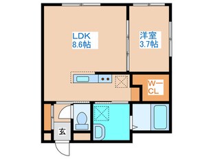 ラグナベルデ菊水の物件間取画像